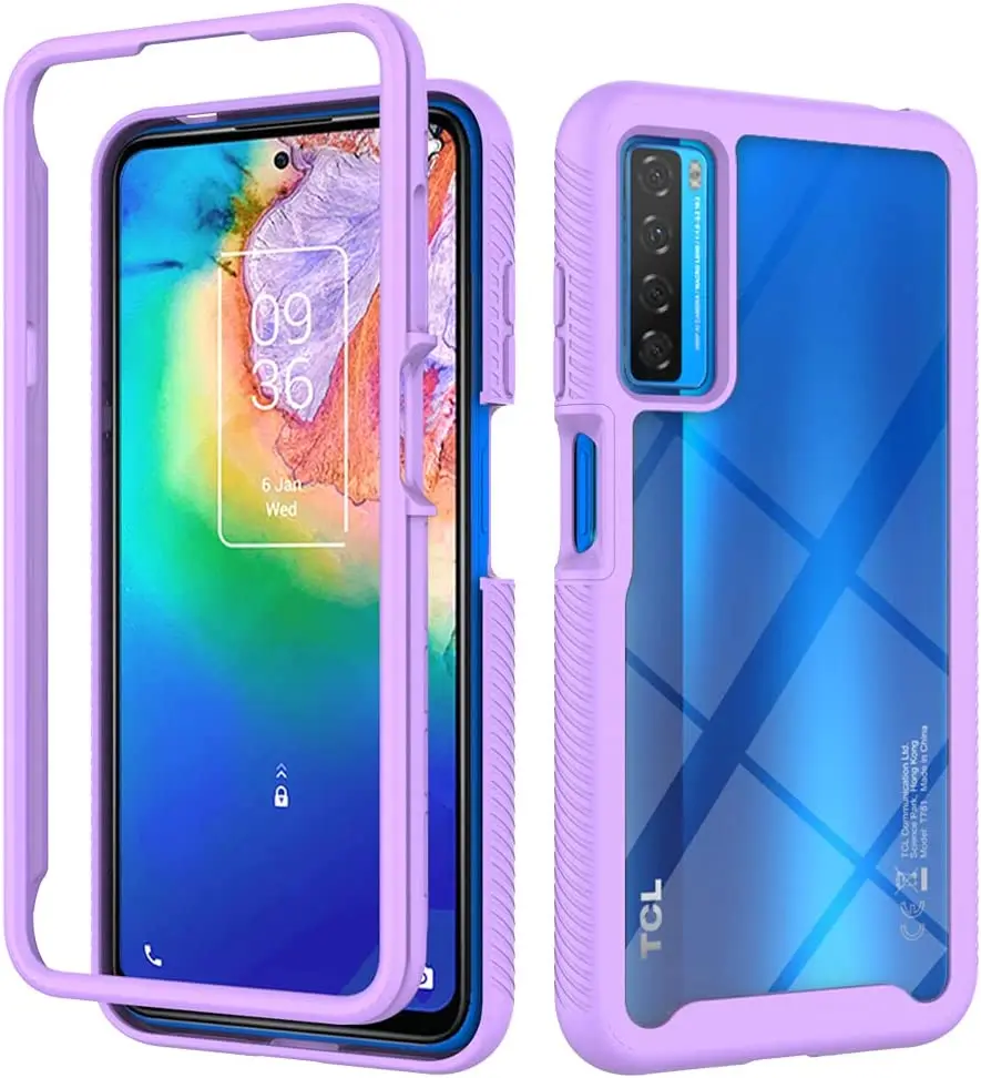Heavy Duty Clear Full-Body Shockproof Rubber Bumper Protective Case Cover