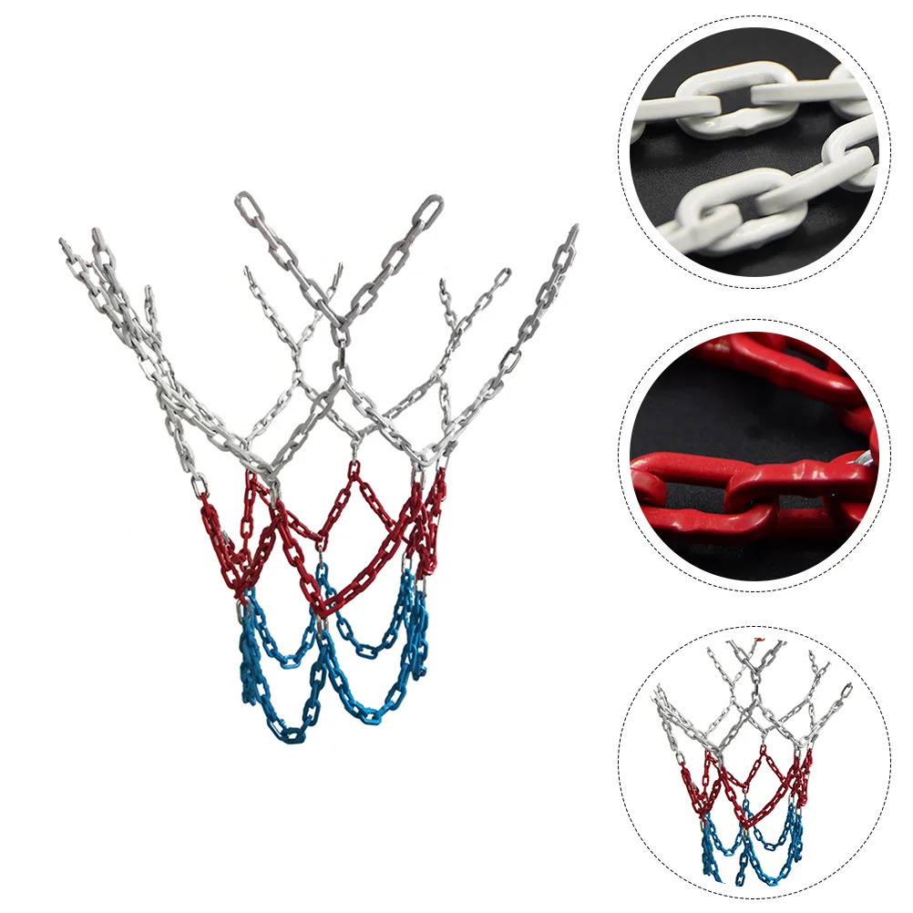 

Metal Chain Basketball Net Outdoor Basketballs Hoop Rim Replacement Synthetic Steel Durable