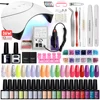 Gel Nail Polish Set with 36W UV LED Nail Lamp Nail Drill Machine Kit Semi Permanent UV Gel Varnishes Complete Nail Art Tools Set 1