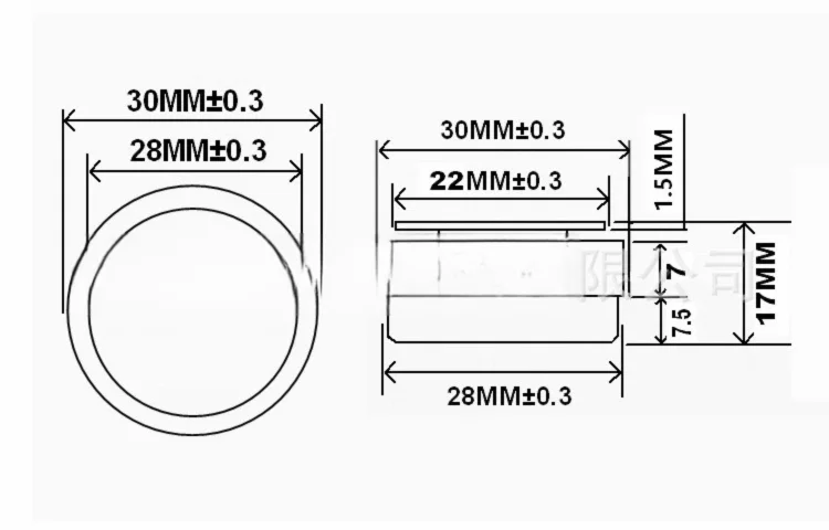 30-mm-Vibrationsresonanzlautsprecher für Kopfmassage mit doppeltem Feder-Neodym-Magnet – Detail 2