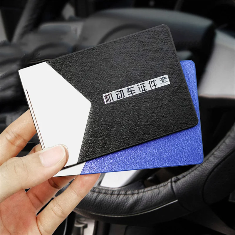 

High Luxury Driver License Holder Case Women Men Car License ID Card Wallet
