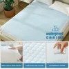 1 Pc Cooling fitted mattress topper waterproof fiitted sheet, Luxurious Soft for Hot Sleepers, Soft Fabric with Deep Pocket 4