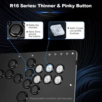 Haute42 R16 Button Rim Leverless Hitbox Controller Stickless Arcade Stick Controller For PC/ PS4/PS5/Steam Hitbox Fightstick - Image 3