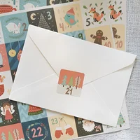 Наклейки для рождественских блокнотов — компактные и прочные, идеальные для праздничного дневника, творческого блокнота, праздничного блокнота на спирали, высококачественные. — изображение 4