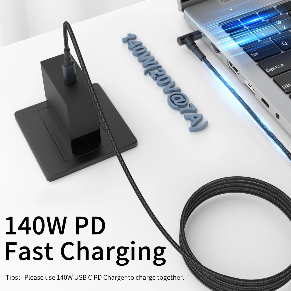 Versatile USB-C PD to DC Universal Laptop Charger Cable - 1.8M Length