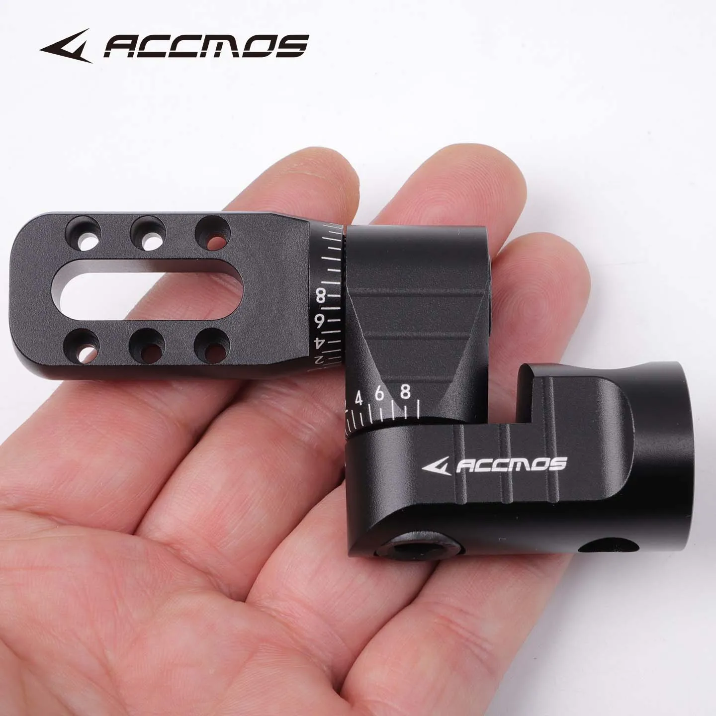 Single Side V-Bar Archery Bow Stabilizer with Quick Connection and Adjustable Gear Lock Design