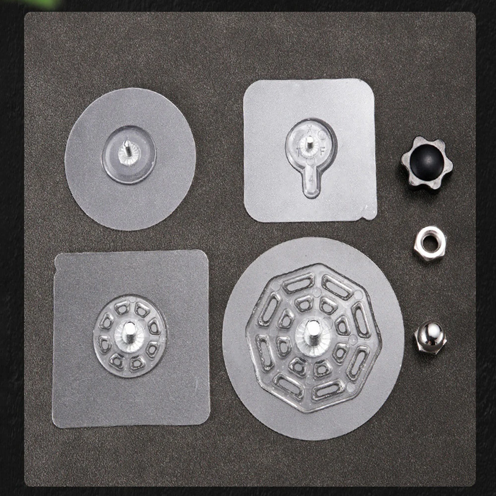Sticky Wall Hook Hole-free Non-trace Strong Adhesive Nail-free Waterproof Home Storage Gadgets Nail Patch Transparent