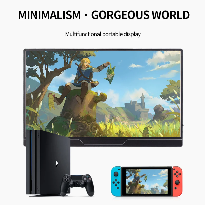 ޴  USB CŸ HDMI ȣȯ ǻ , PS4 PS5 ġ Xbox ̹ Ʈ ޴, 15.6 ġ, 4K, 1080P, 60HZ