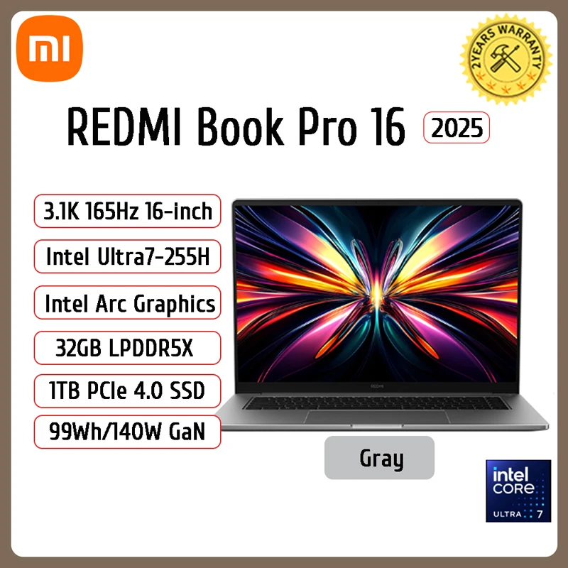 2025 كمبيوتر محمول Xiaomi REDMI Book Pro 16 جديد U...