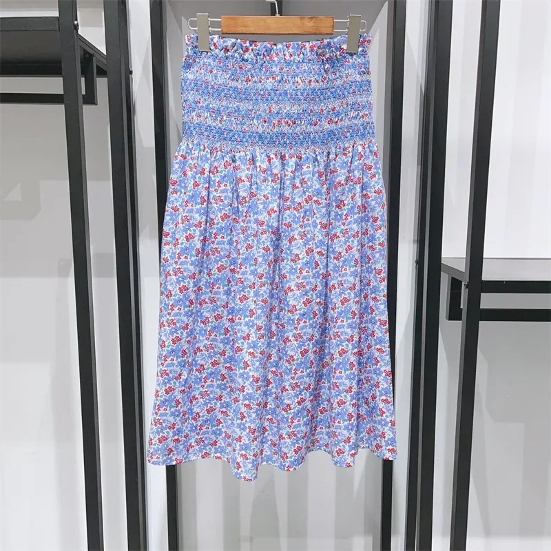 스퀘어넥 퍼프 소매 셔츠, 레트로 스위트 플로럴, 탑, 스커트, 원피스, 2024 여름 신상