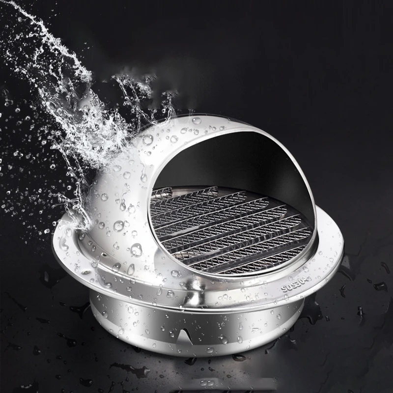 Vent Cover Duct Vent Dryer Exhaust Vent Wall Stainless Steel Round Cover for HVAC System air vent grille ventilation grille air vent cover ducting ventilation cover