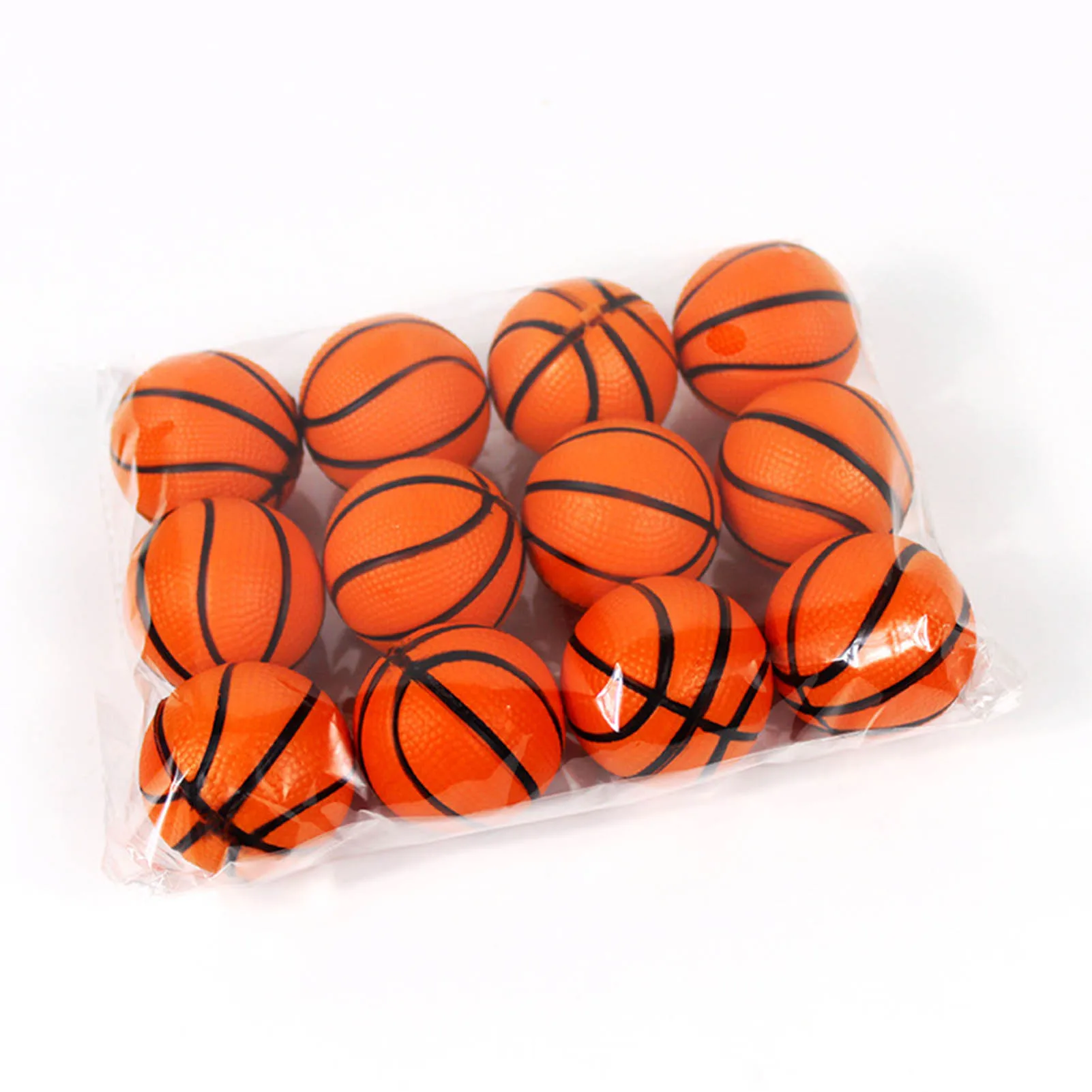 

12pcs 4cm Children Stress Balls Mini Foam PU Soft Elastic Basketball Decompression Toys Vent Pressure Anti Stress Balls
