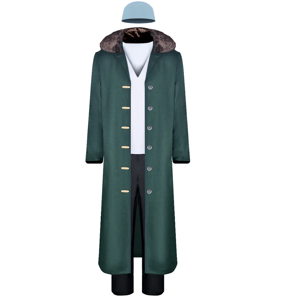 

Halloween Kuzan Cosplay Costume Adult Mens Shirt Pants Coat Suits Carnival Party Costume