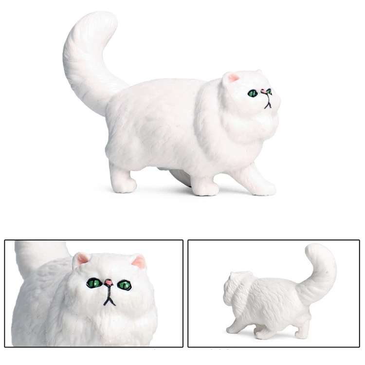 Simulation persische Katze Modell Haustier Kätzchen Ornament Home Desktop Falis Catus Dekoration – Detail 1