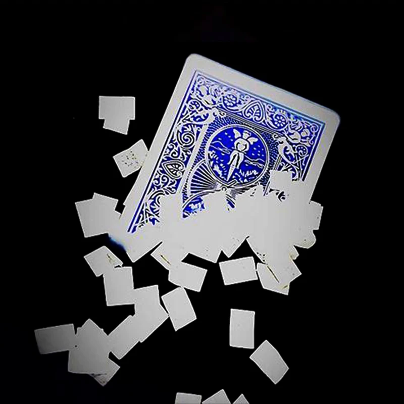 Magic Tricks Playing Card Vanishes to Snowflakes Appearing Card Change Magia Close Up Street Illusions Gimmicks