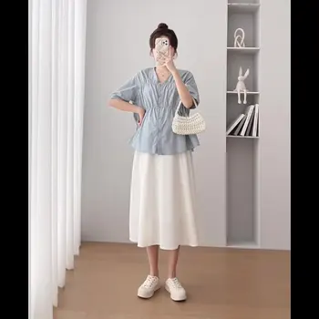 2023 Summer Maternity Skirt Suits