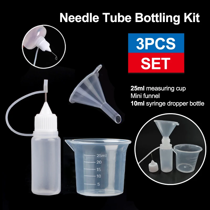 Lot De 12 Bouteilles Plastique + 2 Entonnoirs En Silicone - Pour Pigments, Colle, DIY Et Artisanat | Bouteilles 10 Cm, Entonnoirs 7.5 Cm
