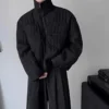 Dark Minimalist Short Cotton Padded Jacket Japanese Winter Men Niche Loose Stand Collar Parkas Yamamoto Light Thin Haughty Coats 1