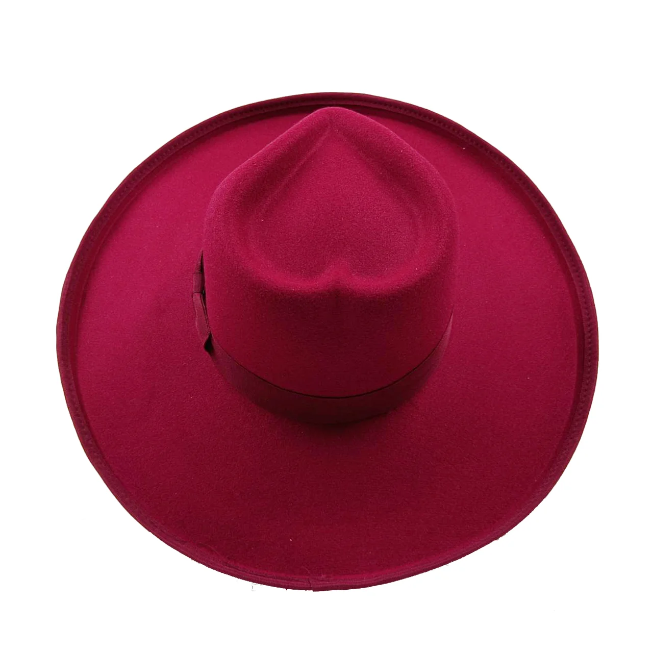 10cm Liebes hut Fedora neue Rose rot Großhandel Fedora erhöhte Krempe monochrom neue Jazz Hut Winter breite Krempe Hut Sombrero Mujer – Detail 17
