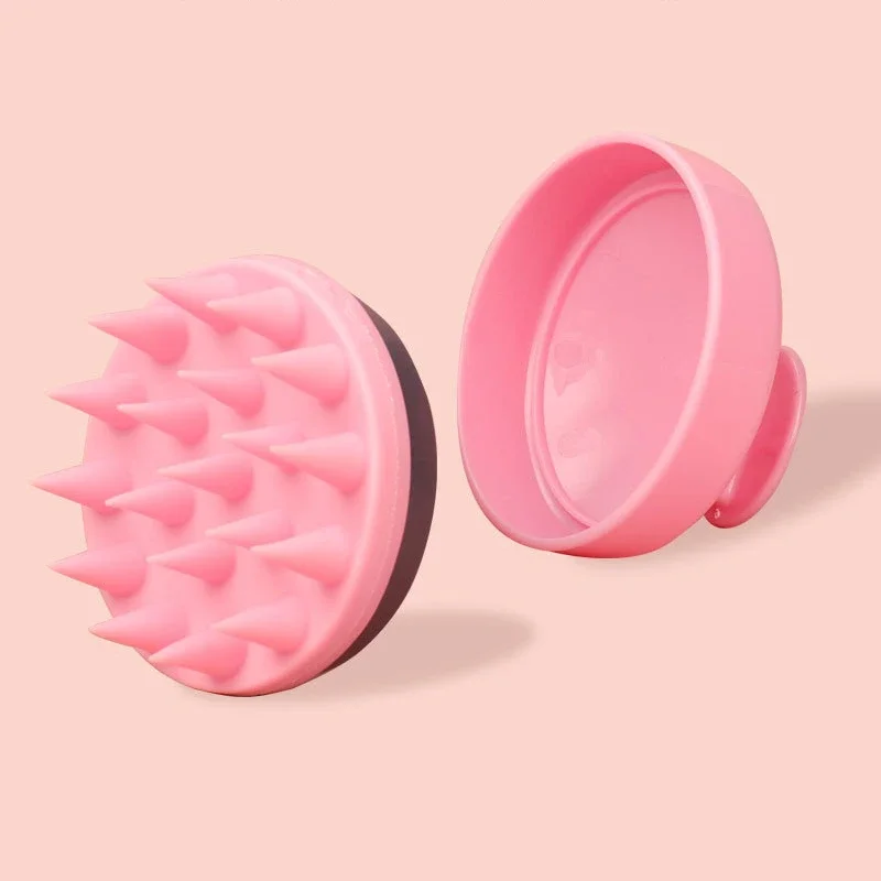 

Clean Massage Brush Head Anti-itch Head Scratcher Silicone Shampoo Brush Shampoo and Comb Baby's Scalp