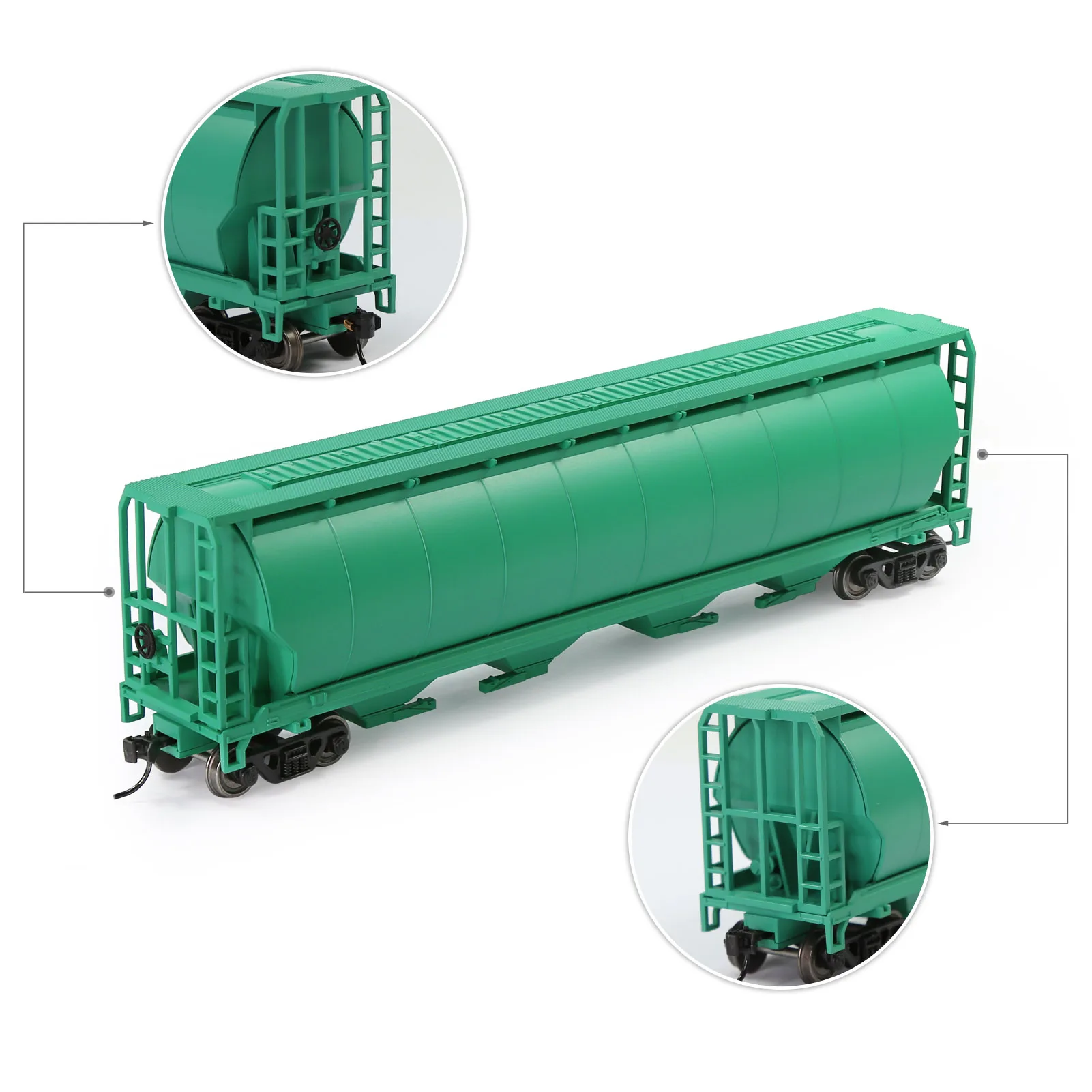 Evemodel Wagen 1pc Modelle isen züge ho Maßstab 1:87 4-fach überzogenes Getreide trichter auto rollendes Material c8744 – Detail 5