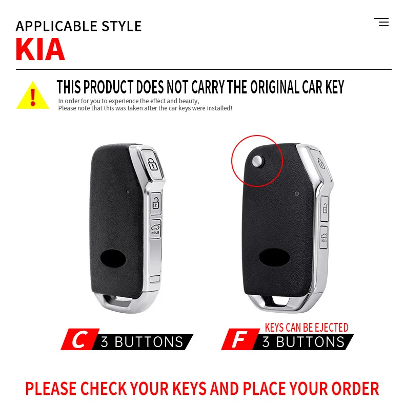 Cover custodia chiave Auto per KIA Sportage R Stinger GT Sorento Ceed CD Cerato Forte 2021 accessori protettivi per telecomando - Sbd7b565ef61443cabd7f2f73b253ce96U