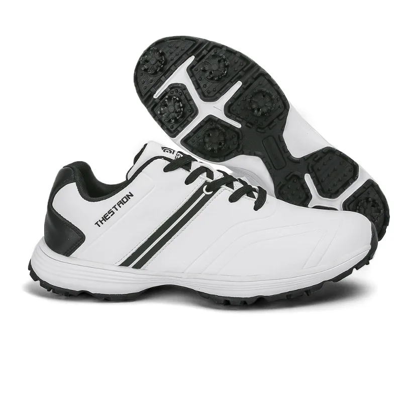 

Men Golf Sheos Spikes Professional Golf Shoes for Men Light Weight Walking Shoes Anti Slip Athletic Sneakers