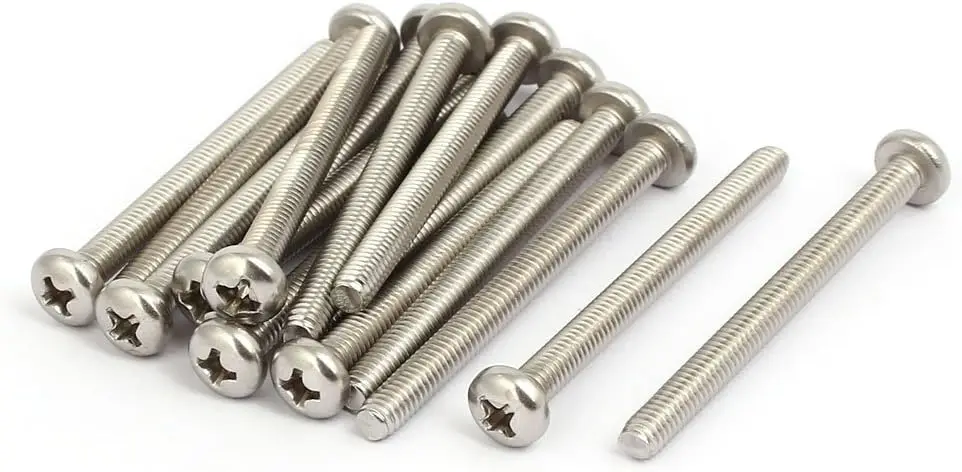 

Keszoox M4x45mm 316 Stainless Steel Phillips Socket Pan Head Machine Screws 15pcs