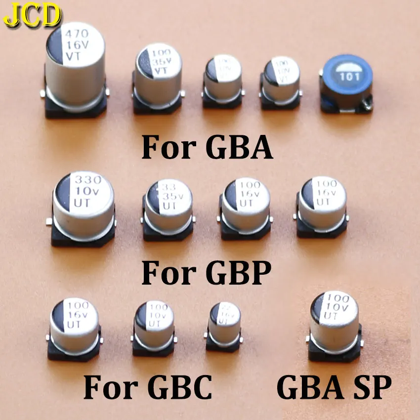 JCD 1 Set Mainboard Capacitor For Gameboy Advance Color Pocket GBC GBP GBA SP Board Repair Replacement