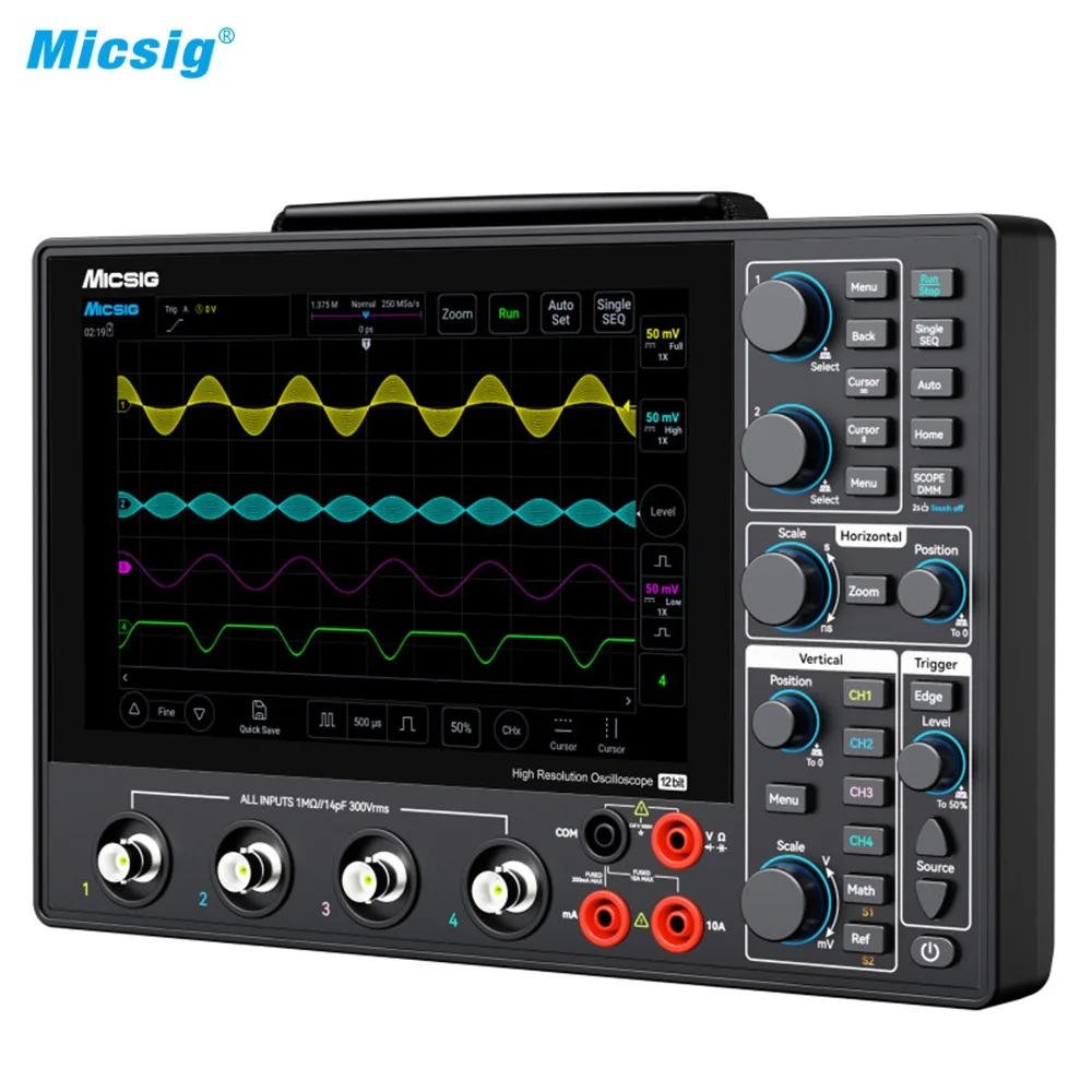 Micsig Digital Oscilloscope MHO14-100/MHO14-200 4Channel 100MHz