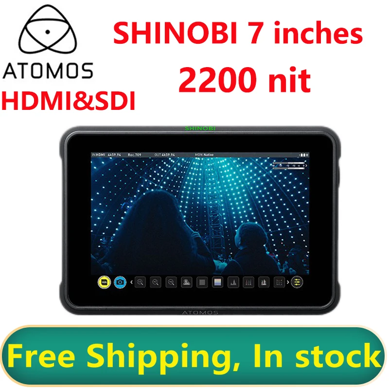 ATOMOS SHINOBI 7 Polegada HDR Monitor HDMI/SDI Interconversão sinal
