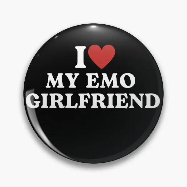 

Мягкая Заколка-пуговица с надписью «I Love My Emo Girl I Heart My Emo»