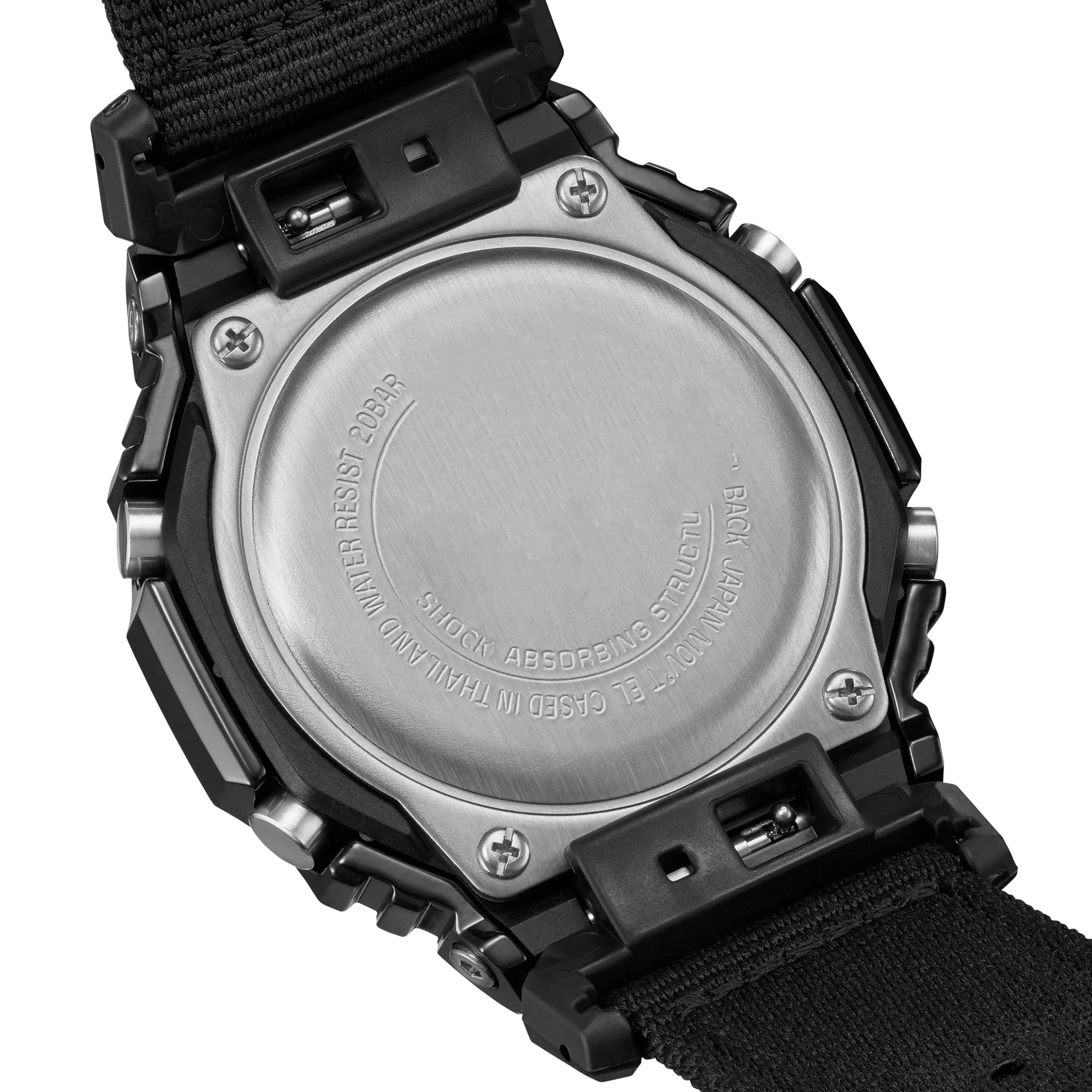 Electronic Digital Sports Unisex Watch Alloy LED Large Dial Dual Display Nylon Strap Multi Time Zone World Time 5