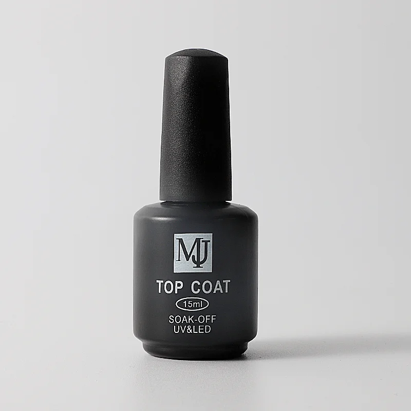 High quality top coat base coat with private label 15ml long lasting strengthen bling nail gel top and base coat nail polish 3