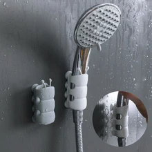 

Punch Free Shower Head Holder Durable Reusable Silicone Shower Handheld Wall Mount Suction Cup Shower Bracket Bathroom Gadget