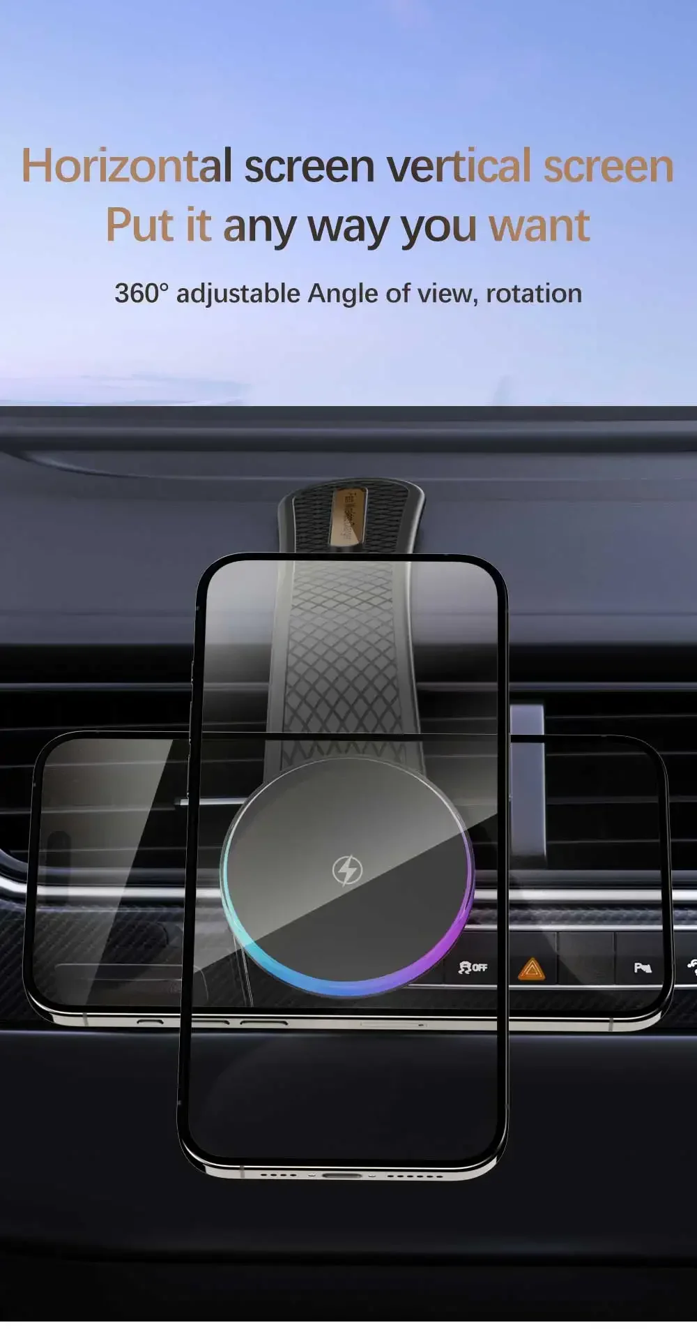 RGB magnetic wireless charger