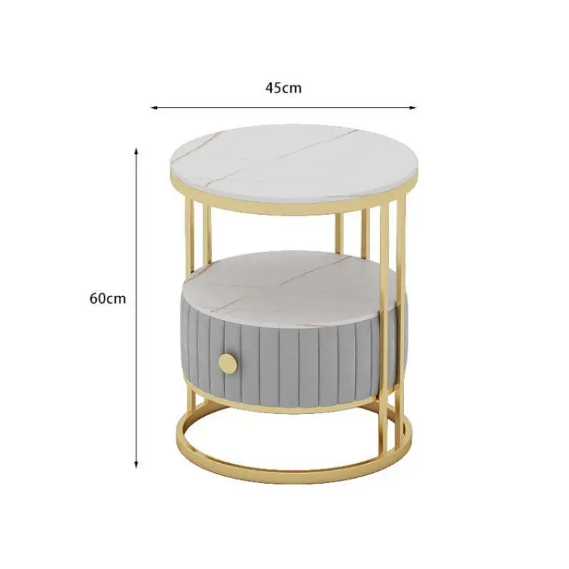 sofa side light luxury rock round Draw Side Table 6 sofa side light luxury rock round Draw Side Table 6