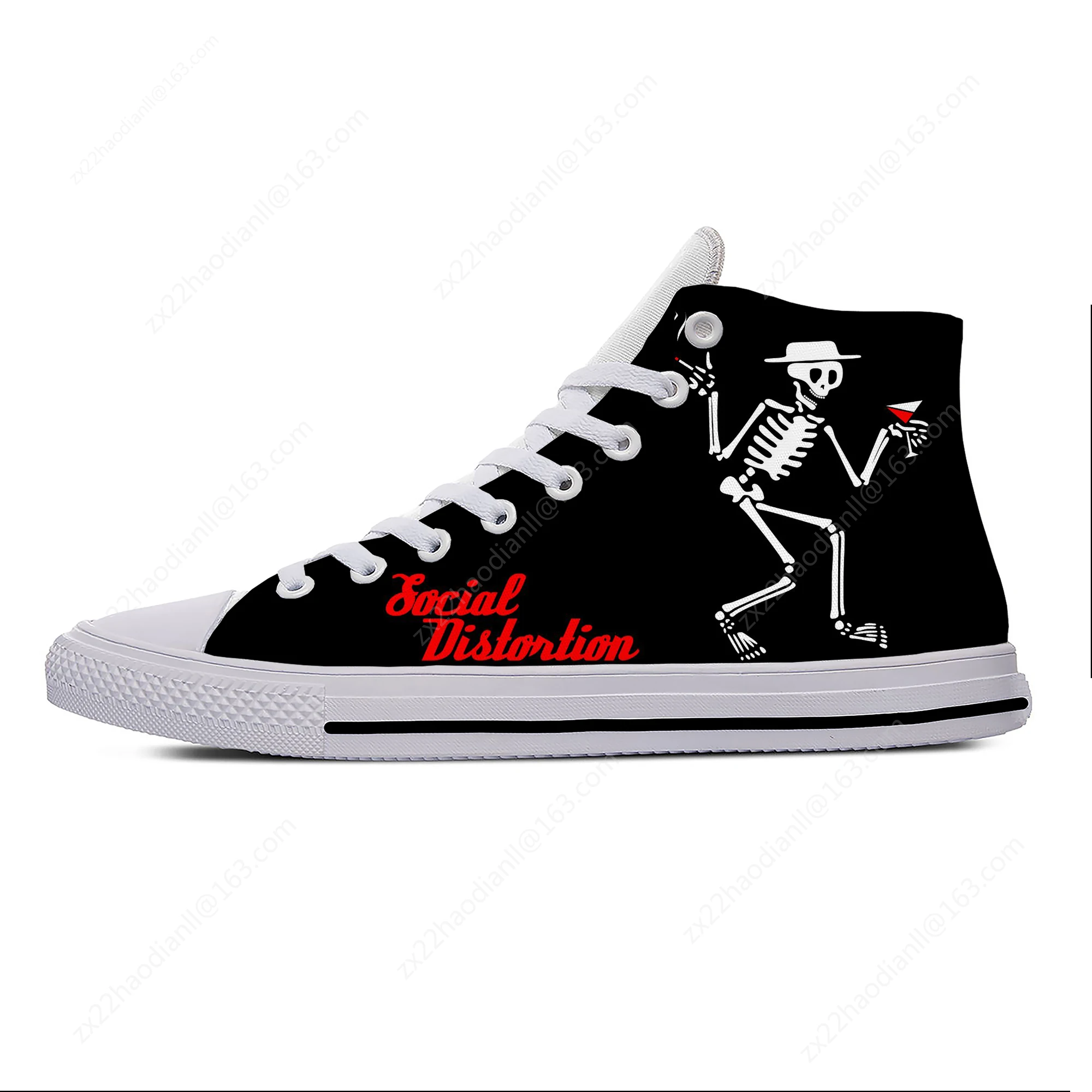 Music Band High Top Sneakers Social Distortion Mens Womens Teenager Casual Shoes Running Shoes 3D Print Lightweight shoe
