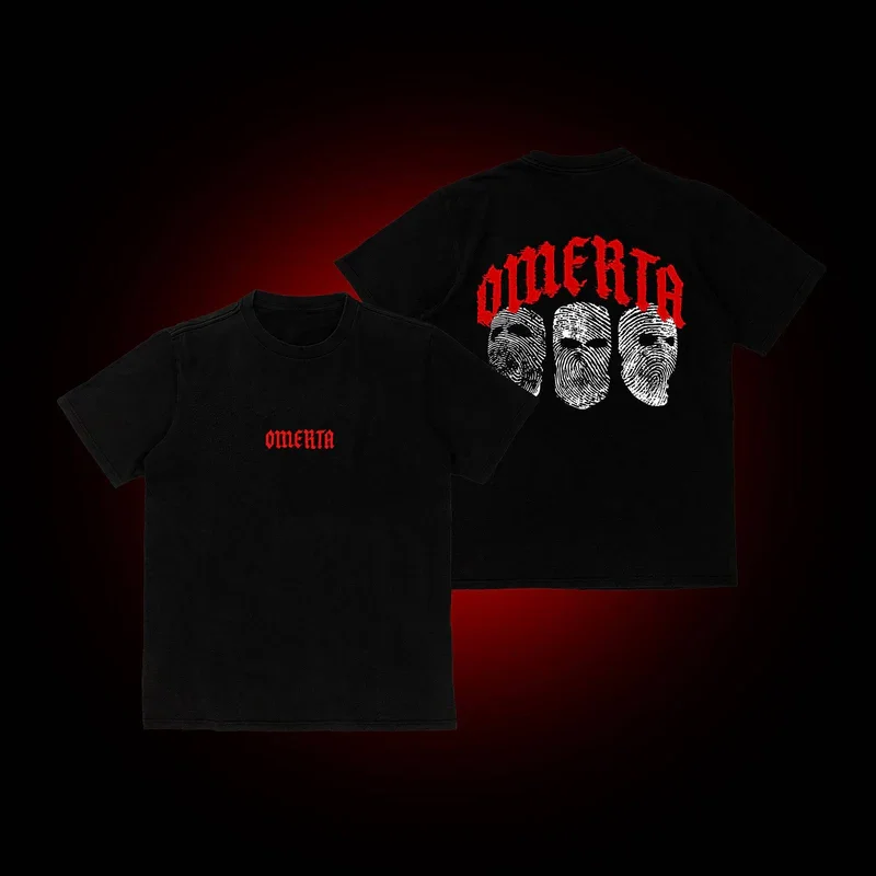 Omerta 47 Boxing Fan Print Men's Loose Crew Neck T-shirt Can Be Paired with A Sporty Fashion T-shirt for Both Men and Women 3