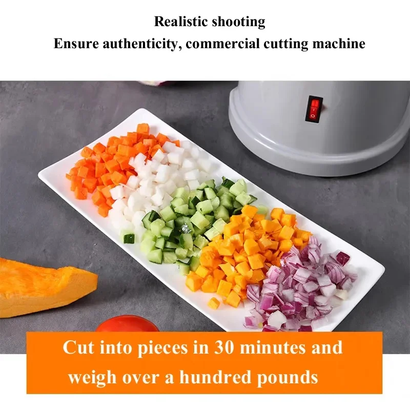 Commercial Vegetable Cutter For Pickled Cabbage Pepper Potato Lemon Mango Electric Vegetable Shredder Slicing Cutting Machine 3