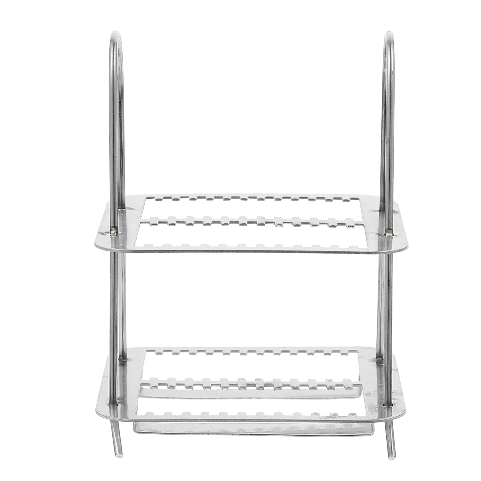 

Dyeing Rack 26 Positions Glass Slides Microscope Stain Stainless Steel Holder Staining