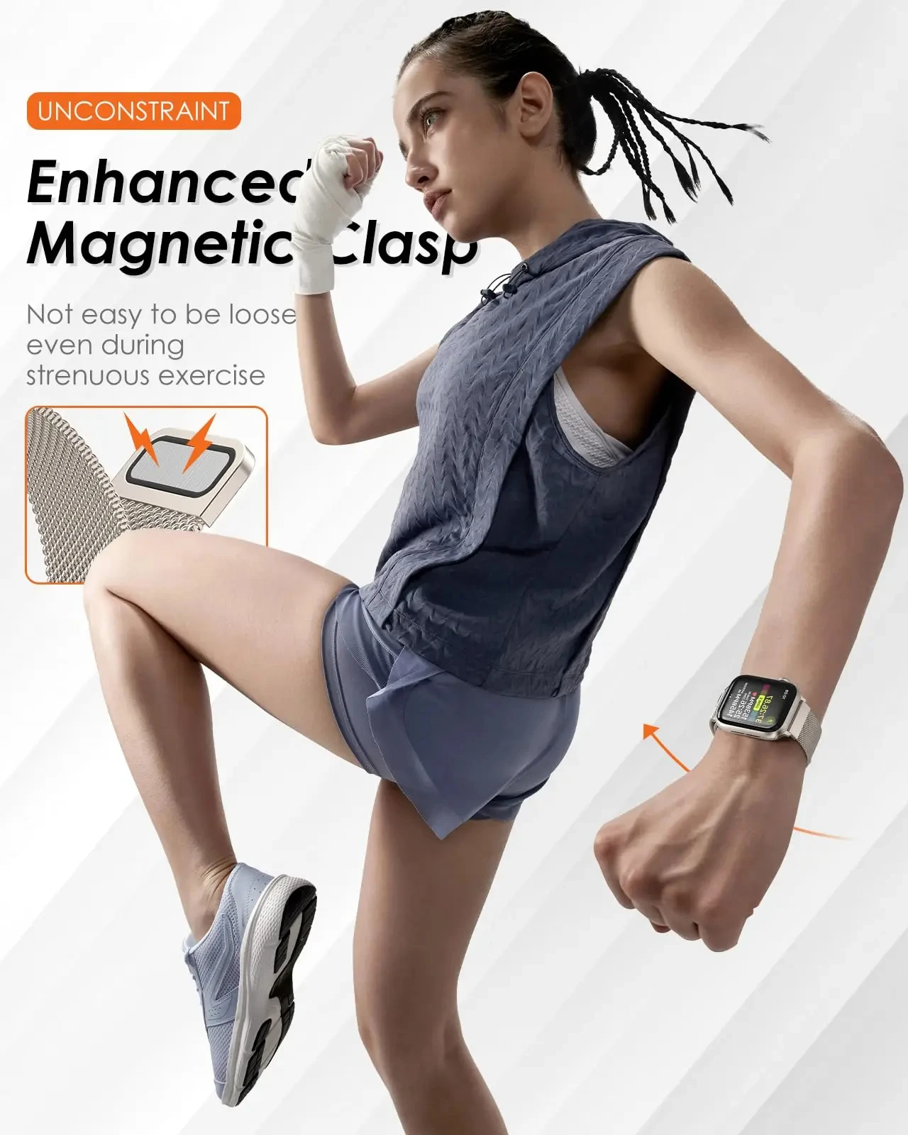 Elegant Milanese Loop Stainless Steel Watch Strap