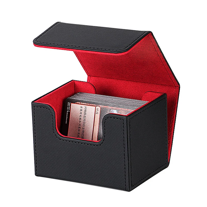 

Trading Card Deck Box Durable Sturdy Card Storage Container Collectible Game Card Carrying Case Holds 80+ Or 100+ Cards