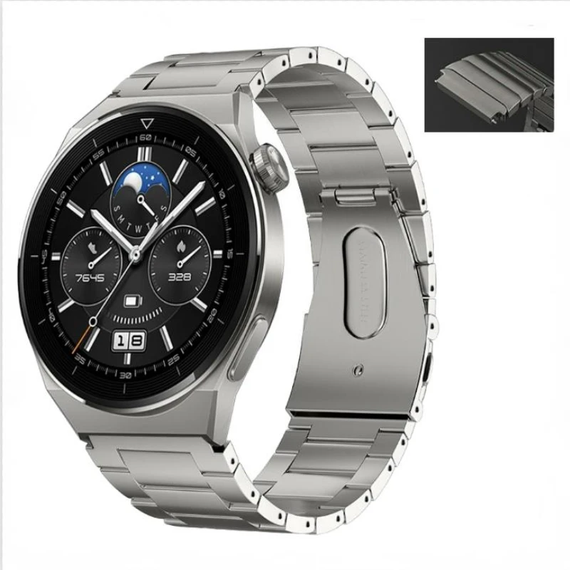 

22mm PureTitanium Metal Strap For Huawei Watch 4/GT3-2 Pro Stainless Steel Lightweight Wristband Samsung Watch 3/S3/Amazfit GTR