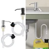304 Stainless Steel Kitchen Sink Soap Dispenser Extension Tube Dish Soap Press Pump Head Outlet Head Extender 350/500ML 1