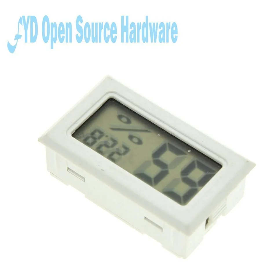 Mini Convenient Digital LCD Thermometer Sensor Hygrometer Gauge Refrigerator Aquarium Monitoring Display Humidity Detector