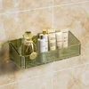 Luxury PET Plastic Wall-Mounted Bathroom Shelf - Moisture-Proof Hanging Storage Rack with Drainage for ToiletriesProducts 6