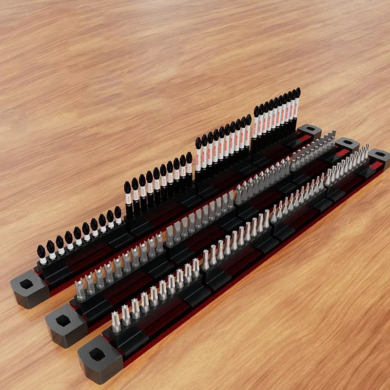 40 Holes Sleeve Batch Head Storage Rack Screwdriver Bits Holder with Magnetic Tool Organizer for Electrician Tool Accessories