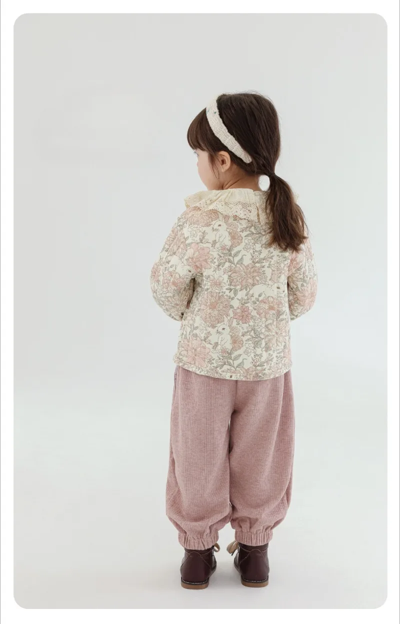 Kids Velvet Jacket - Nordic Style Cotton Coat for Autumn Winter