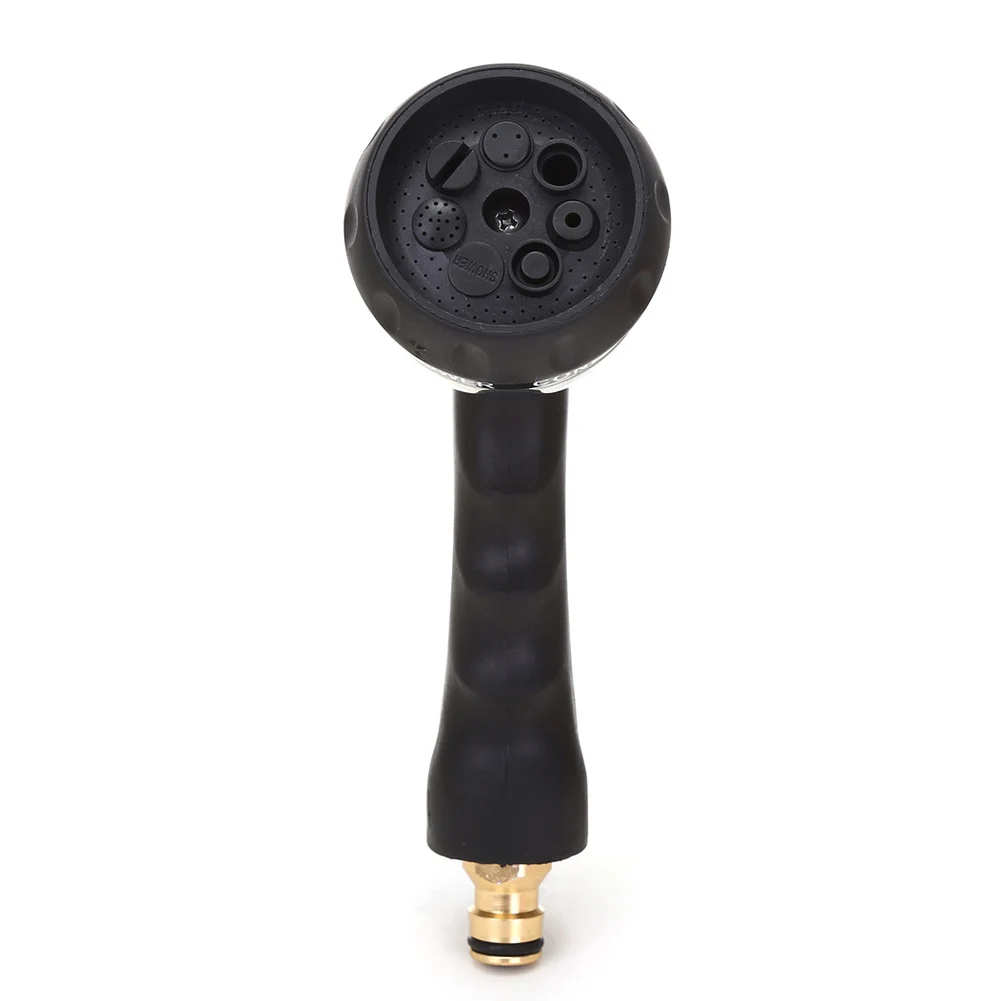Metal Irrigation Water Gun High Pressure Watering Irrigation Tool with Rubber Handle for Car Garden Lawn Wash for Cleaning
